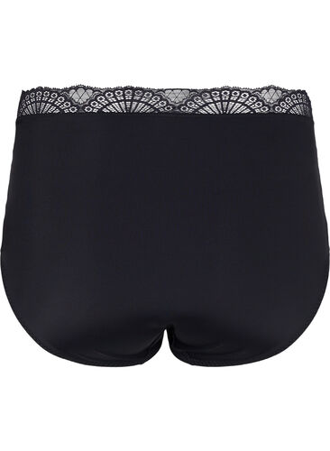 Taitruse med blonder og høyt liv, Black, Packshot image number 1
