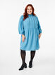 Knelang kjole med broderi og 3/4-ermer, Blue Heaven, Model image number 2