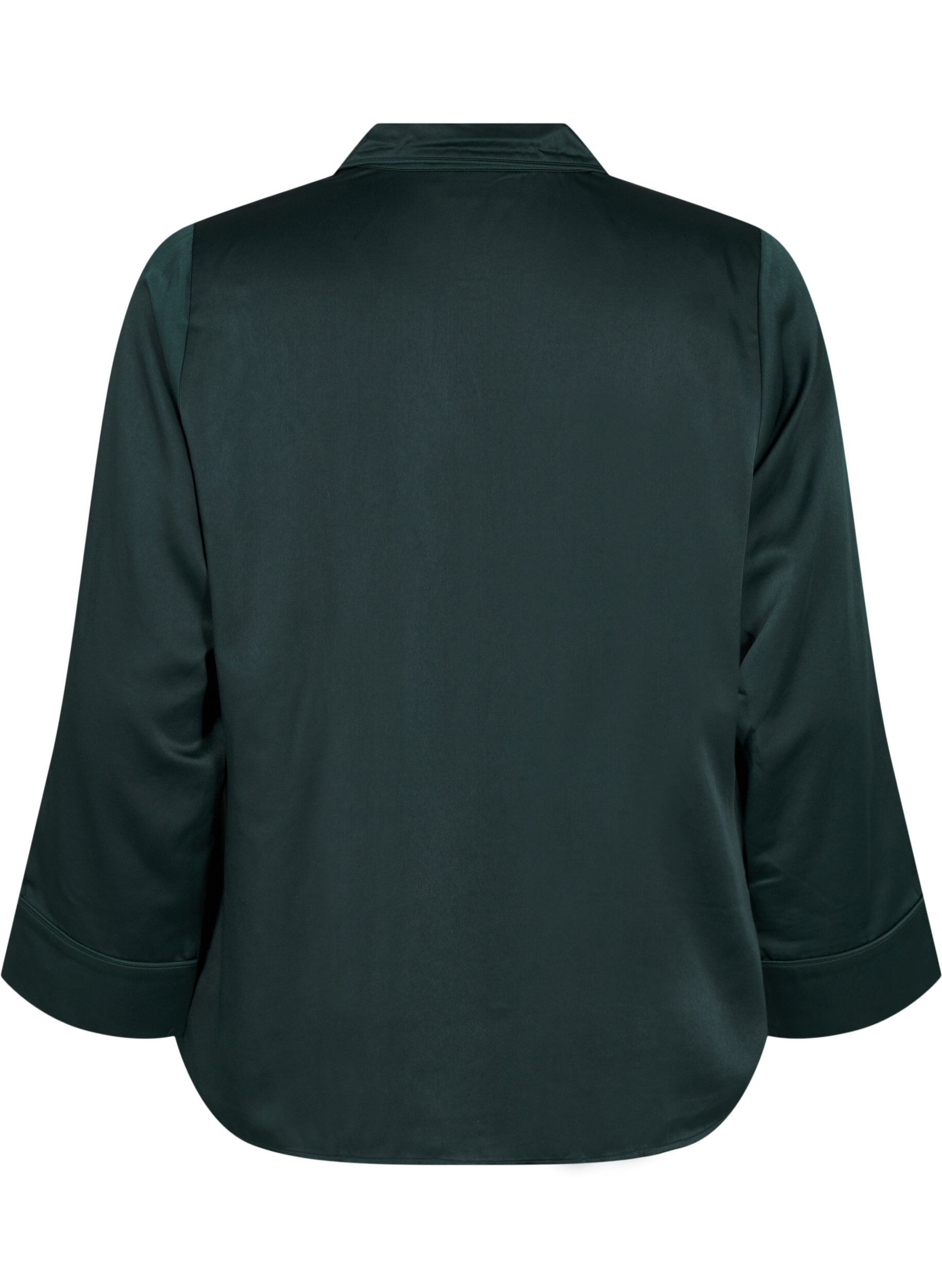 Zizzi Nattskjorte i sateng, Scarab, Packshot image number 1