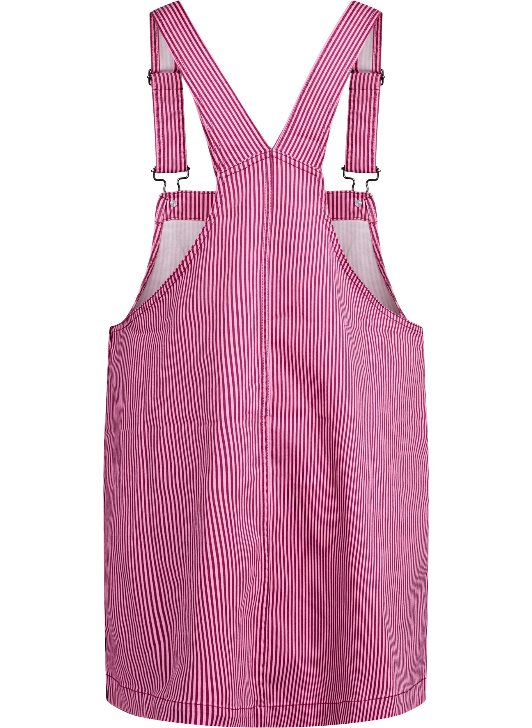 Zizzi Kort stripete snekkerkjole, Red Stripe, Packshot image number 1