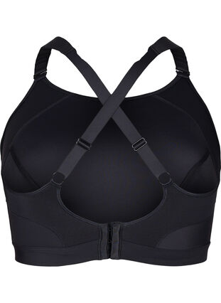 CORE, SUPER HIGH, SPORTS BRA - Sports-BH med justerbare skulderstropper, Black, Packshot image number 1