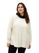 Strikket bluse med Raglan-ermer, Birch Mel., Model image number 0