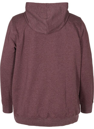 Sweatshirt med hette og trykk, Fudge, Packshot image number 1