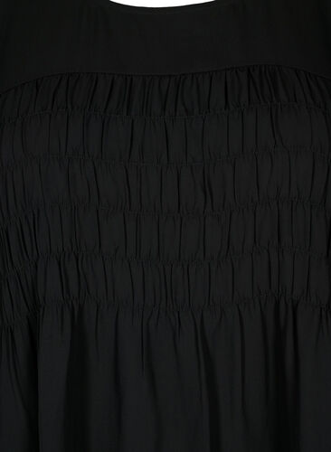 Langermet smockbluse, Black, Packshot image number 2