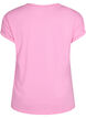 Kortermet T-skjorte i bomullsblanding, Rosa, Packshot image number 1