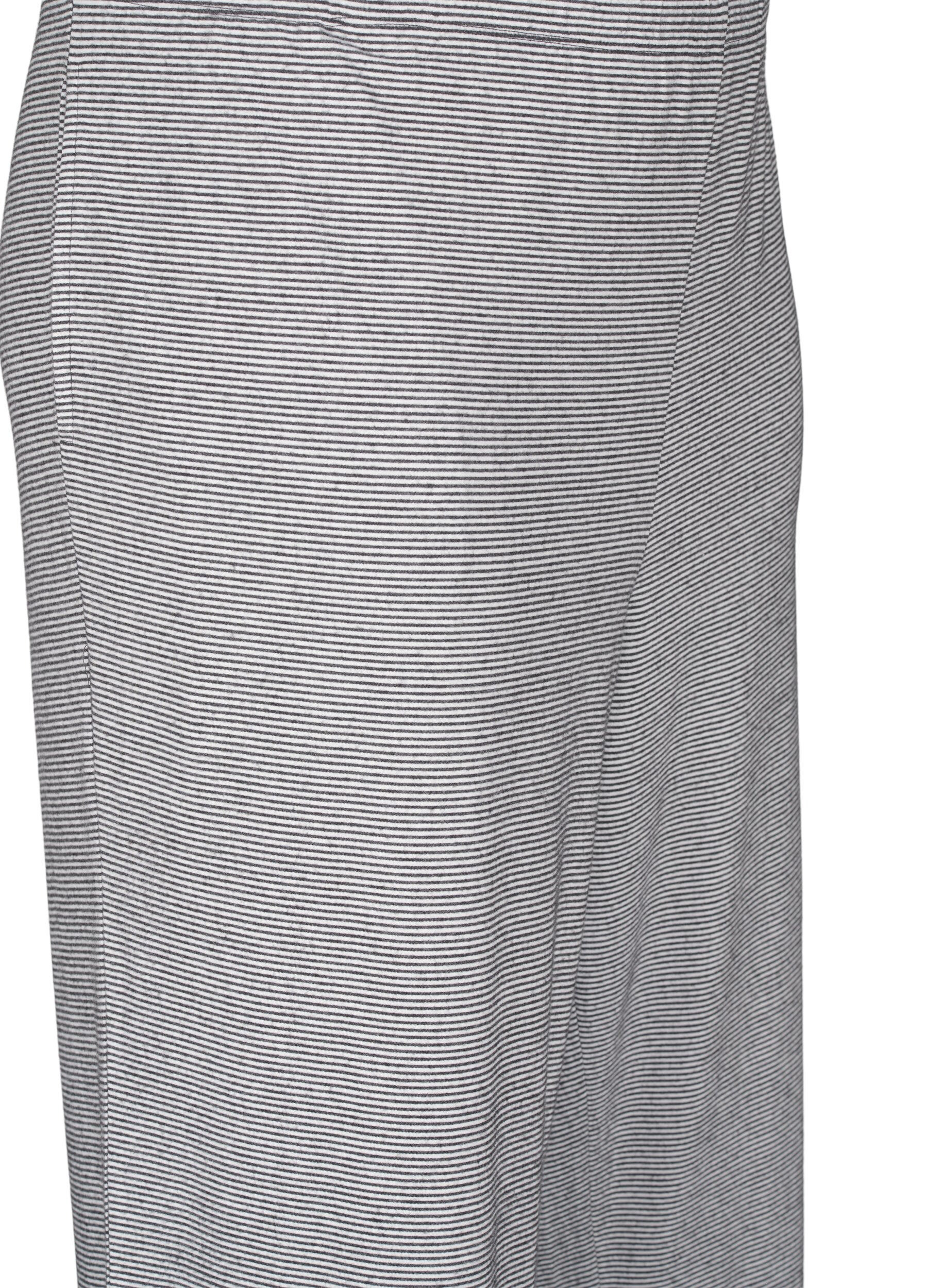 Zizzi Pysjamasbukse med lommer, Striped DGM , Packshot image number 2