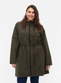 FLASH - Vannavvisende parkas med hette, Black Ink, Model
