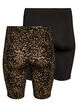 2-pakke sykkelshorts, Brun, Packshot image number 1