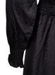 Kort kjole med smock-detaljer, Svart, Packshot image number 3