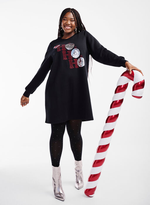 Julegenserkjole, Black HO HO HO, Image image number 0