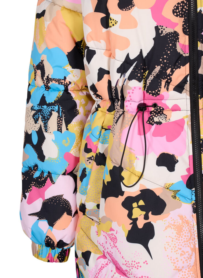 Fargerik jakke med hette, Multi Color, Packshot image number 3