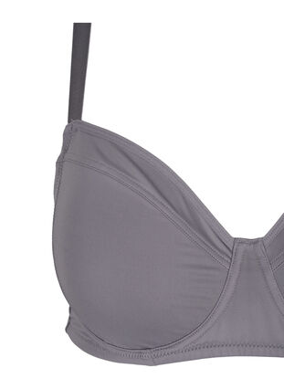 Zizzi BH med bøyle og ryggdetaljer, Smoked Pearl, Packshot image number 2