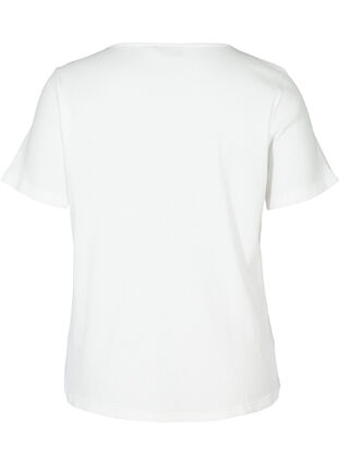 Kortermet T-skjorte med V-hals, Snow White, Packshot image number 1
