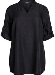 Tunika med rund hals, Black