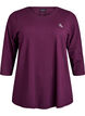 Treningsbluse med 3/4-ermer, Lilla, Packshot image number 0