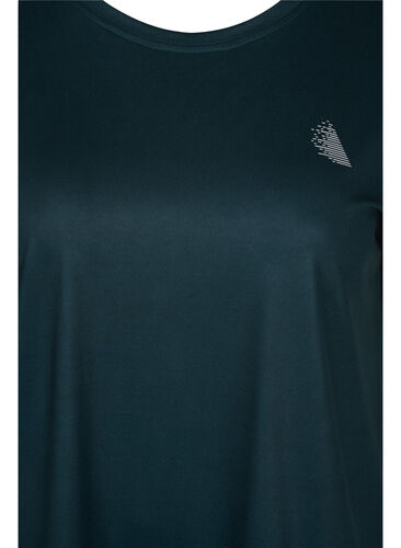Ensfarget t-skjorte til trening, Scarab, Packshot image number 2