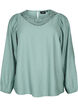 Bluse i viskose med heklede detaljer, Chinois Green, Packshot image number 0