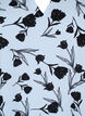 Bluse med V-hals og sløyfetrykk, Cashmere Blue Flower, Packshot image number 2