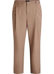 Høytlivs dressebukser med rette ben, Brun