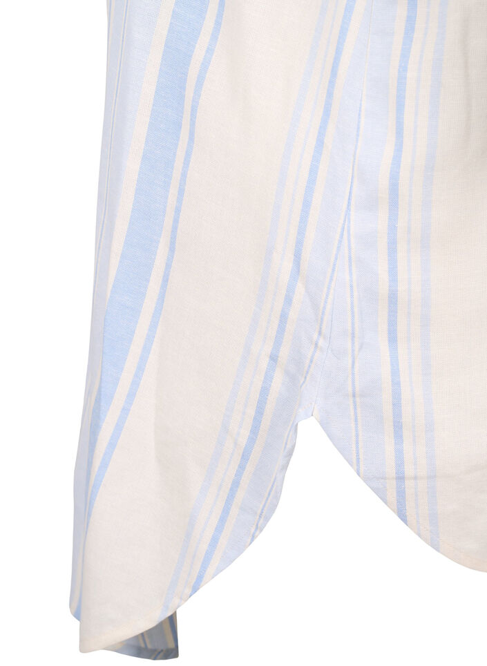 Stripete kjole med lange ermer, Birch w. Stripes, Packshot image number 3