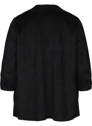Åpen jakke med store lommer, Black, Packshot image number 1