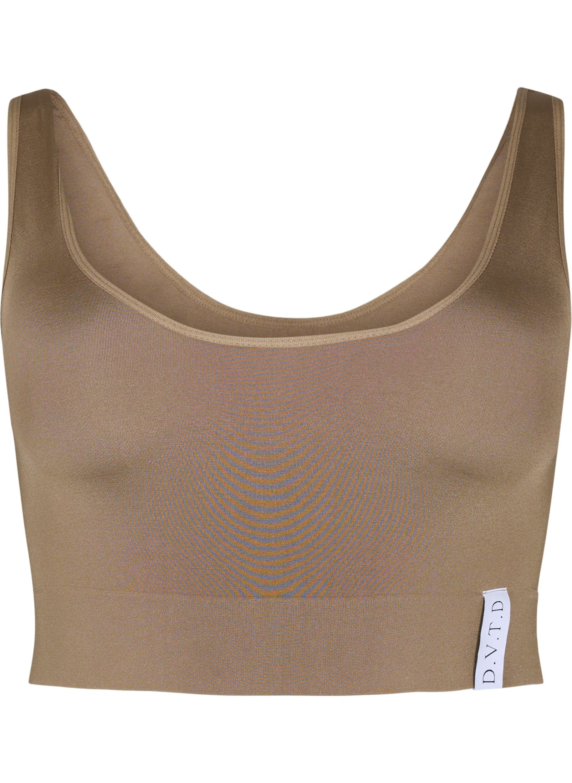 Zizzi S&oslash;ml&oslash;s BH med rund hals, Driftwood, Packshot image number 0