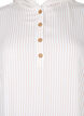 Kortermet tunika i viskose med hette, White Natural Stripe, Packshot image number 2