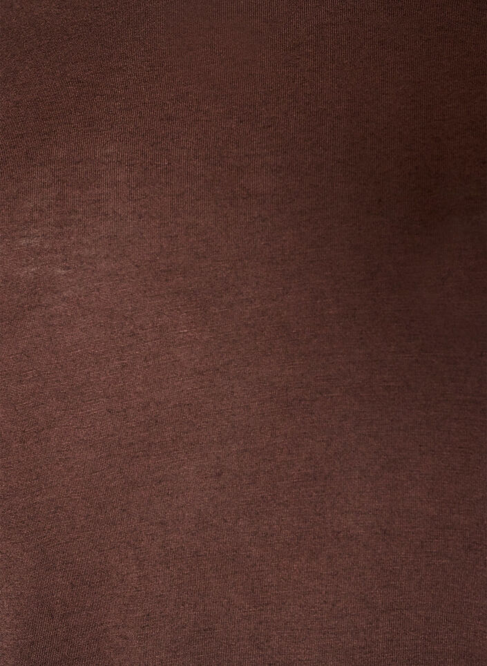 Loose fit T-skjorte i viskose jersey, Brun, Packshot image number 2