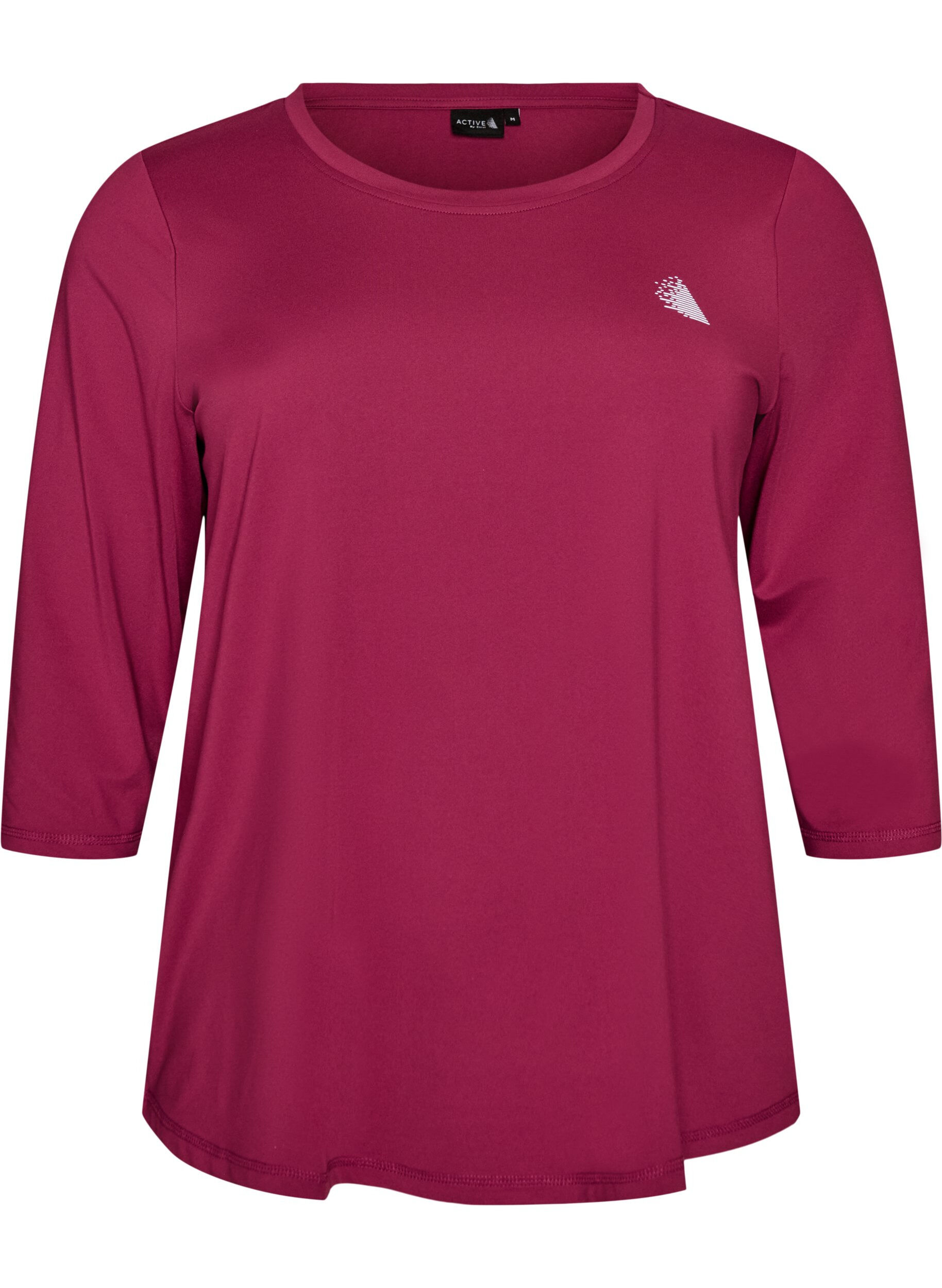 ZizziTreningsgenser med 3/4-ermer, Rosa, Packshot image number 0