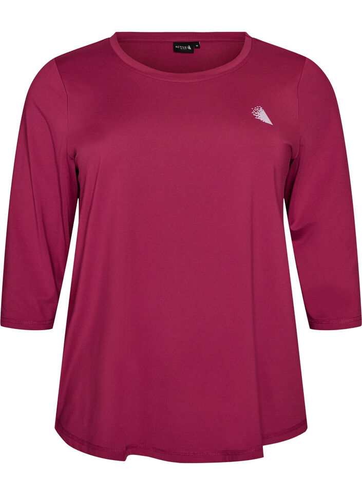 Treningsgenser med 3/4-ermer, Rosa, Packshot image number 0