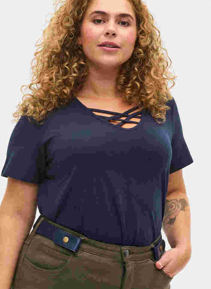 Elastisk belte, Navy, Model
