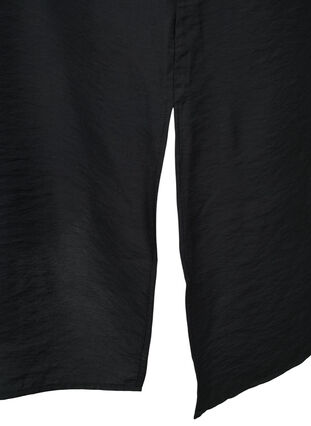 One-shoulder kjole av viskose, Black, Packshot image number 3