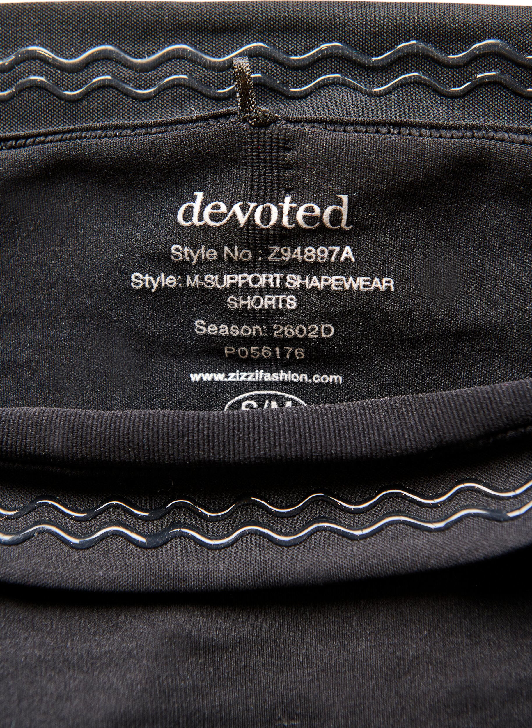 Zizzi Shapewear-shorts med medium st&oslash;tte og h&oslash;y midje, Svart, Packshot image number 4