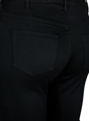 Zizzi Slim fit Emily jeans med normal midje, Black, Model image number 3