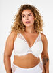Vattert blonde-BH med spiler, Hvit, Model image number 0