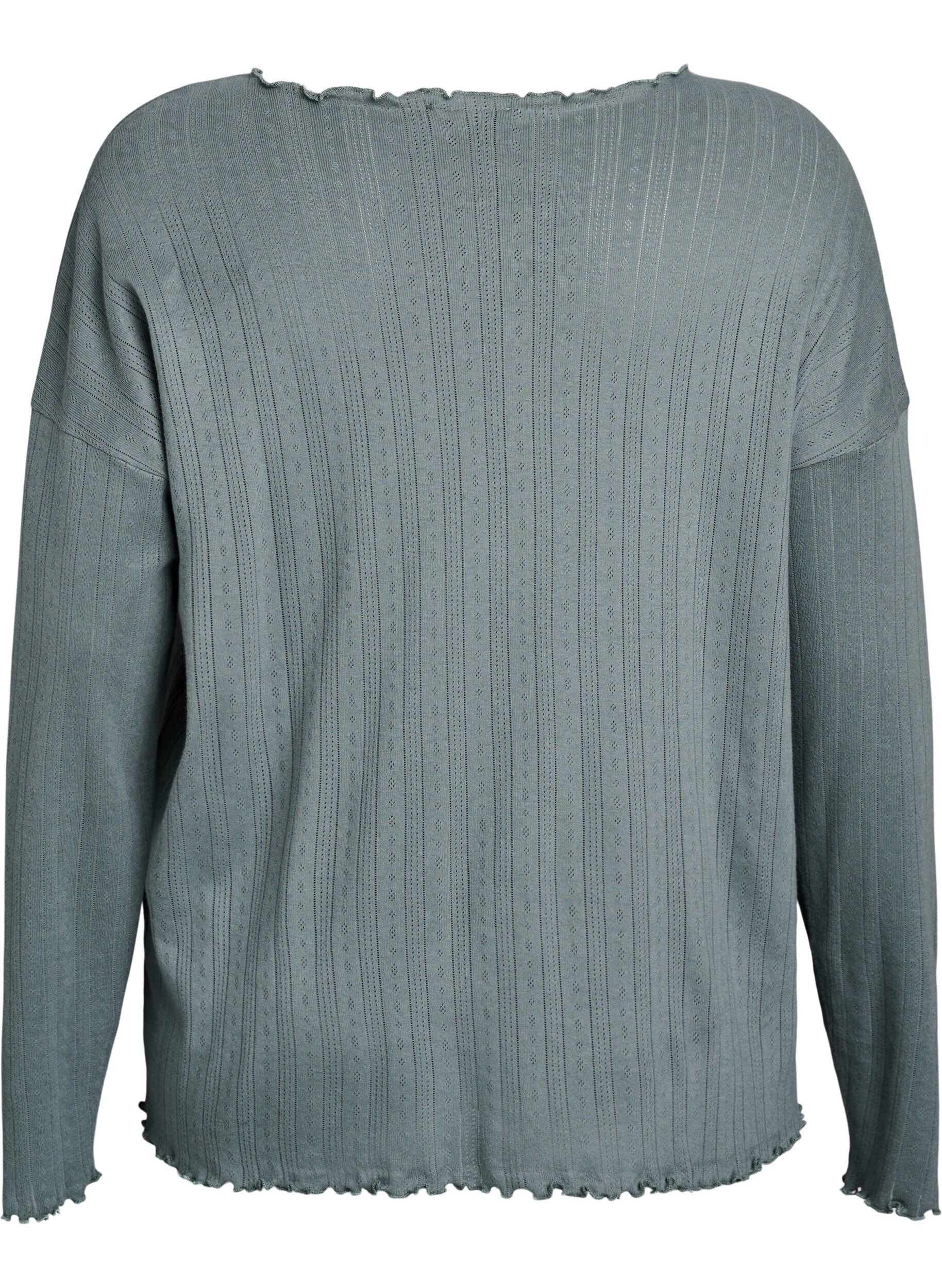 Zizzi Nattkjole i organisk bomull, Gr&oslash;nn, Packshot image number 1