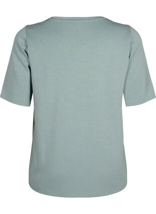 T-skjorte i modal blanding, Chinois Green, Packshot image number 1