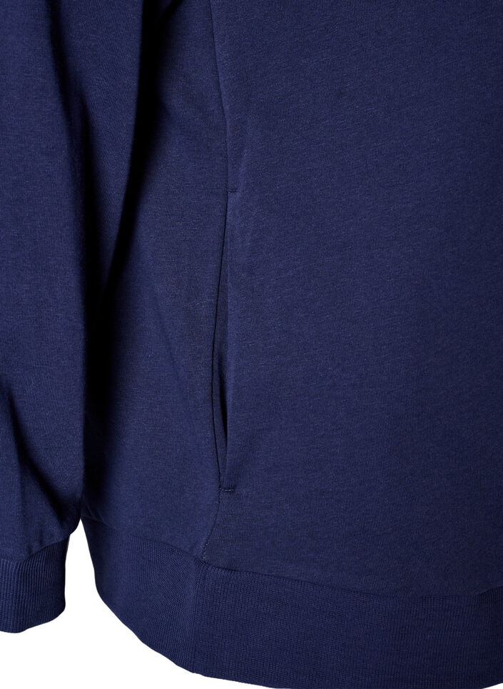 Hettegenser med lommer, Bl&aring;, Packshot image number 3