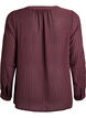 Skjorte med teksturert prikkemønster og broderidetaljer, Mørk Bordeaux, Packshot image number 1