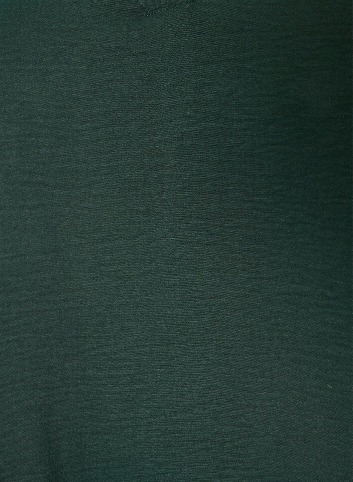 Bluse med ballongsilhuett og V-hals, Gr&oslash;nn, Packshot image number 2