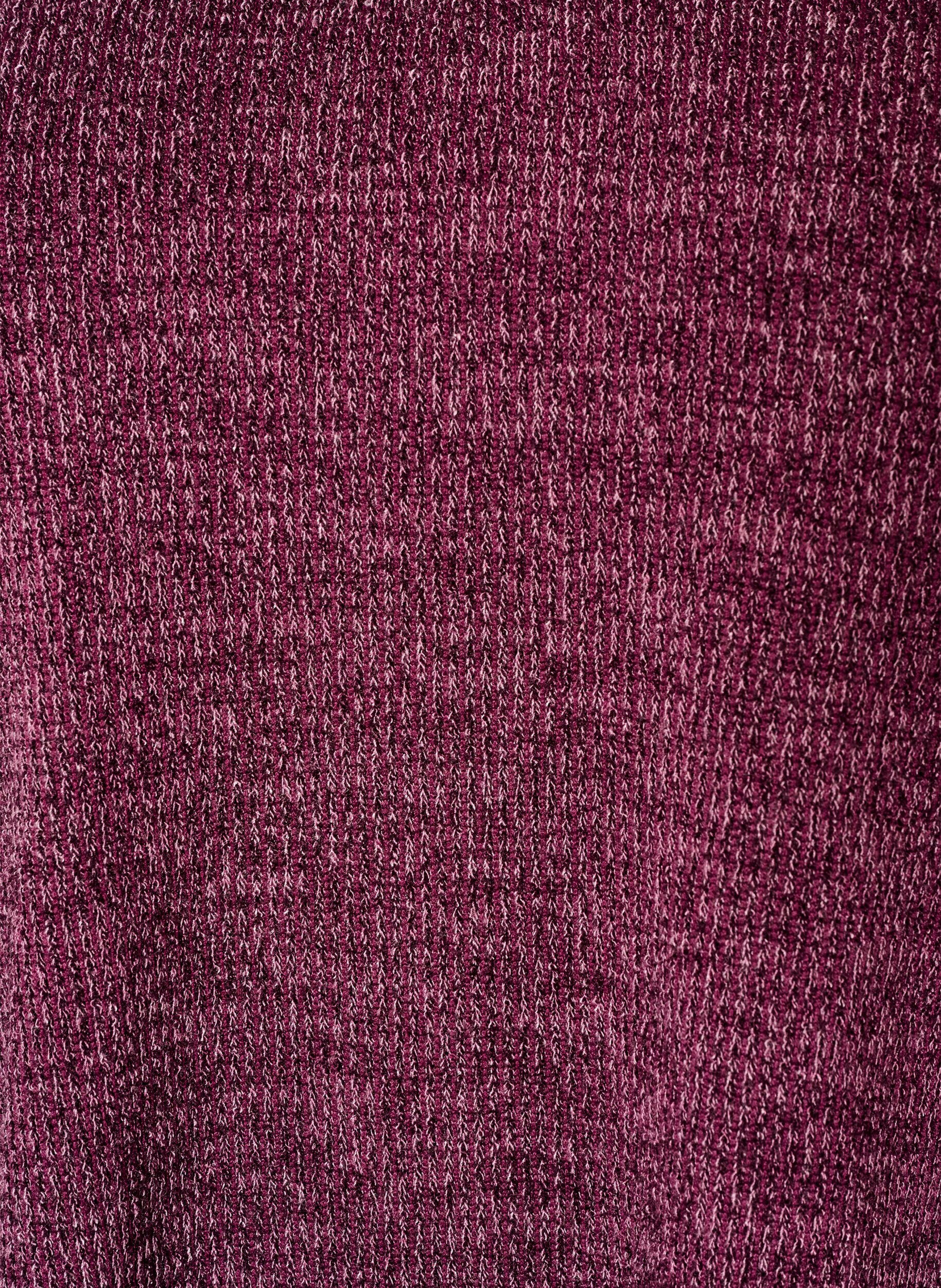 ZizziJerseybluse med V-hals og lange ermer, M&oslash;rk Bordeaux, Packshot image number 2