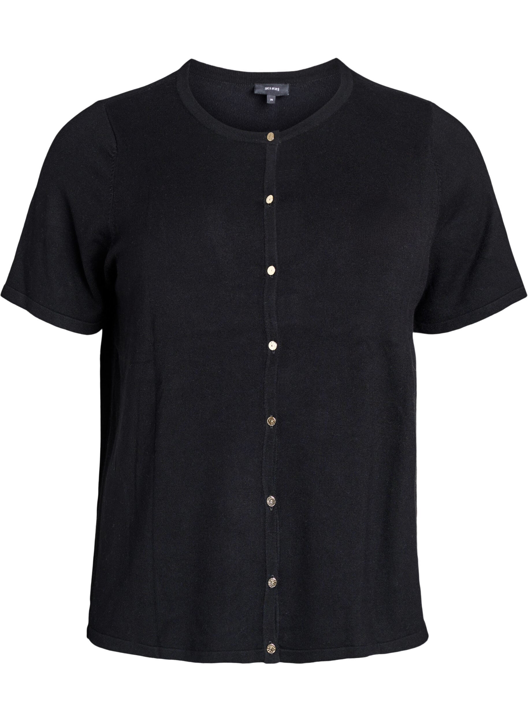 Kortermet strikket cardigan i viskose