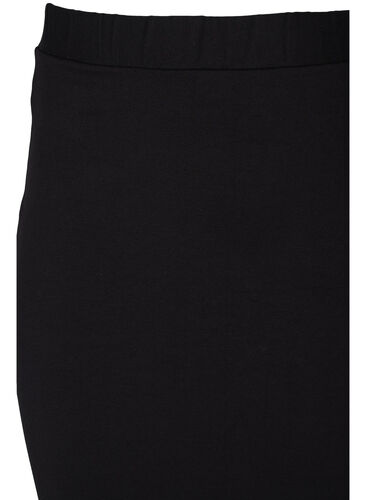 Ensfarget tettsittende skjørt, Black, Packshot image number 2