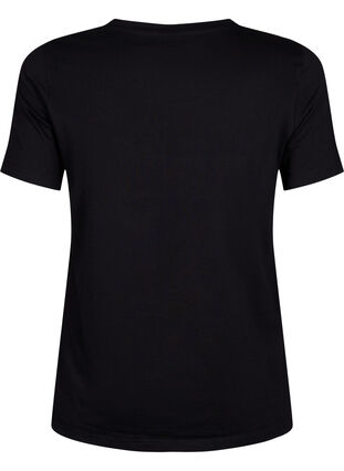 T-skjorter med nagler i økologisk bomull, Black W. TRÉS, Packshot image number 1
