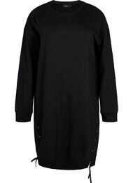 Genser tunika med snøre-detaljer, Black