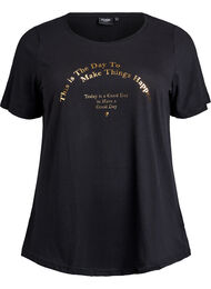 FLASH - T-skjorte med motiv, Black Gold