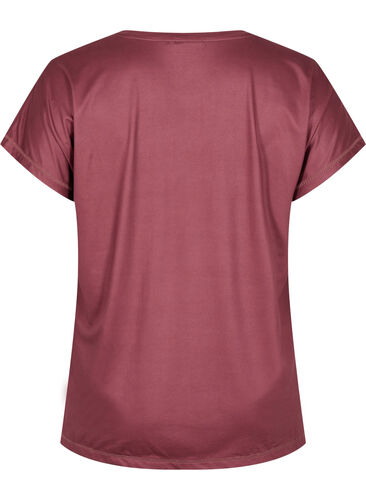 Ensfarget t-skjorte til trening, Sable, Packshot image number 1