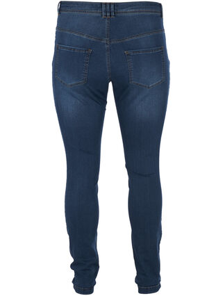 Super slim Amy jeans med høyt liv, Blue d. washed, Packshot image number 1