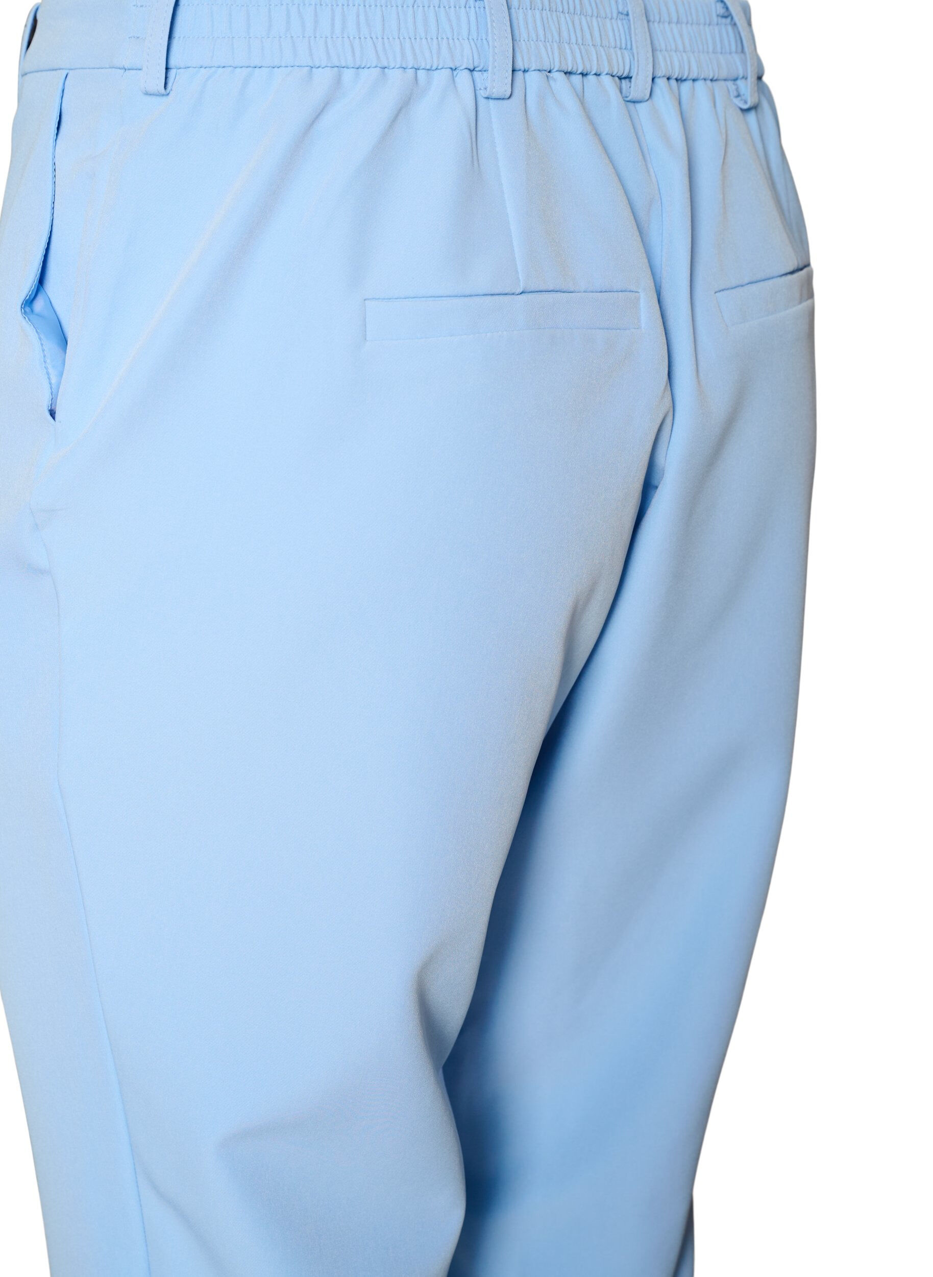 ZizziBukser med lommer og straight fit ben, Bl&aring;, Packshot image number 3