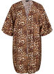 Kimono i viskose med 3/4 ermer, Brun, Packshot image number 0